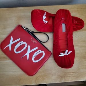Victoria's Secret Slippers and Bag Bundle